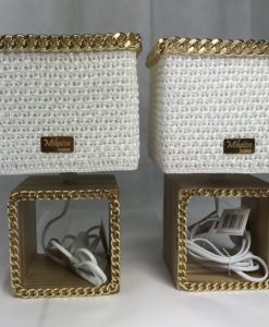 Alternative view of SQUARE DECO - LAMPES DUO WHITE