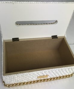Alternative view of TISSUE BOX ABISHA WHITE