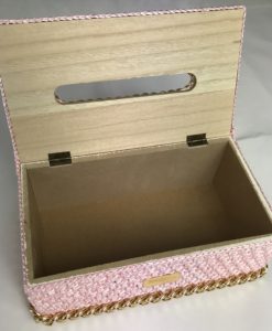 Alternative view of TISSUE BOX ABISHA PINK