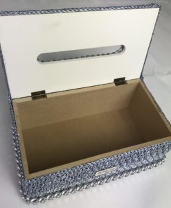 Alternative view of TISSUE BOX ABISHA SILVER