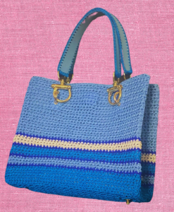 Alternative view of BAG - SAC DIVA BLEU & BLANC