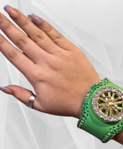 Alternative view of BRACELET ANTI STRESS VERT DORE