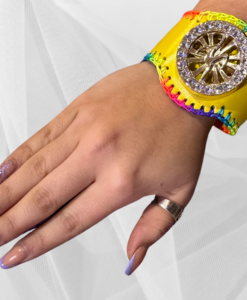 Alternative view of BRACELET ANTI STRESS JAUNE RAINBOW
